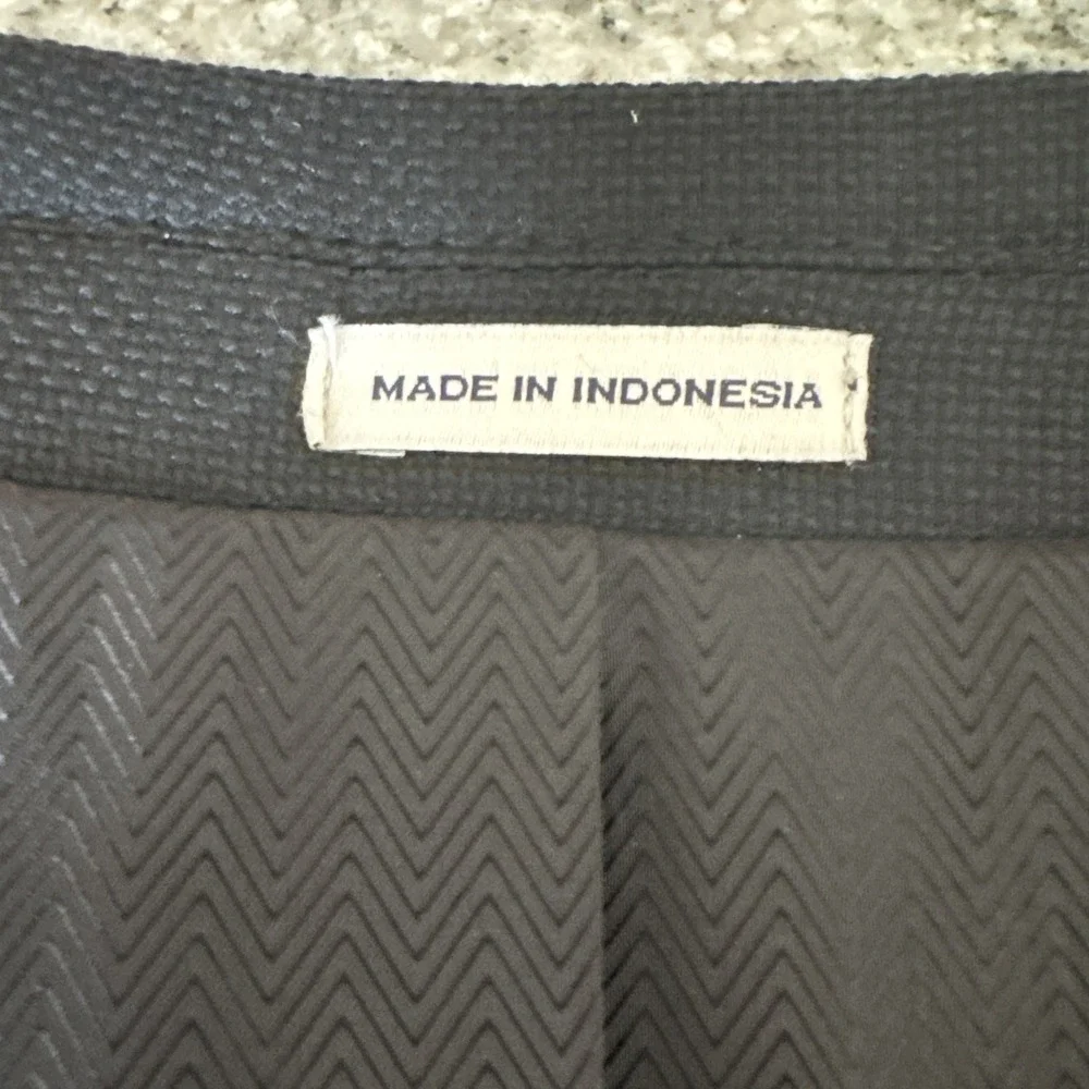 Joseph Abboud Navy Blue Reda Super 110's Italian Wool Hopsack Blazer 44R #954